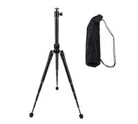 RASTKY 5 Section Aluminum Alloy Tripod Selfie Stick, Quick Lock Design with Rubber Anti Slip Feet, Extends 25 to 150cm for Smartphone Vlogging Live Streaming