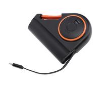 RASTKY 5000mAh Portable Charger with LED Light & Retractable Cable Type C, Long Lasting Power Bank for Travelers On-The-Go (Black)