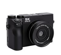 RASTKY 5K 75MP Digital Camera, Mirrorless Video Camera, 18X Zoom Retro Dual Lens WiFi 3 Inch Screen with 1500mAh Battery for Photography Travel Vlogging (White)