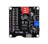 RASTKY 5W MP3 Player Sound Module LowLevel Signal Triggering Audio Player Module for Various Scenes Black 1.8x1.8in 1pc