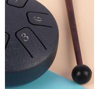 RASTKY 6 Note Tongue 3.8 Inch, Percussion Instrument Puzzle Toy - Relaxing & Healing Sound (Dark Blue)