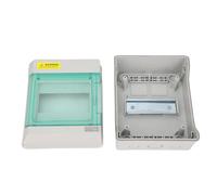 RASTKY 6 Way Distribution Box Durable Circuit Breaker Enclosure for Electric Vehicle Charging Station, Comm, IP66 Water Proof ABS PC Copper