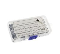 RASTKY 600PCS TO-92 Transistor Kit Compact and Organized for Vehicle Repair/Black & Silver/200pcs (200pcs)