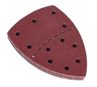 RASTKY 60Pcs Durable Mouse Sandpaper Sheets for Metal and Wood Grinding and Polishing, 11 Holes Palm Sander Sandpaper for Enthusiasts, 140x140mm, 40-240 Grit, for Home Improvement Projects (60 mesh)