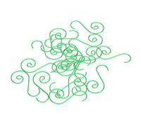 RASTKY 60pcsMulti-Purpose Metal S Shape HooksChristmas Tree Decoration - PerfectHanging Ornaments and Small Accessories Gold (Green)