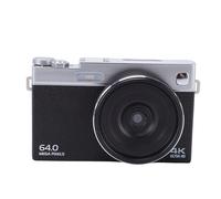 RASTKY 64MP 4K Digital Camera with Flip Screen,16X Zoom, AI Stabilization, Multifunctionality and High Capacity Battery for Photography (Black)