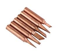 RASTKY 6pcs Copper Solder Tip Set Low Temperature Soldering Iron Tips for 936 937 938 969 Soldering Stations