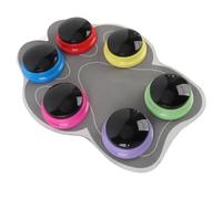 RASTKY 6pcs Dog Talking Button Set for Better Understanding and Effective Training, Pet Voice Buttons with Clear Sound Effects, Suitable for Dogs and Cats(Quantity: 6 Toys)