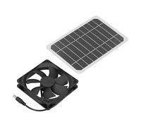 RASTKY 6W Solar Panel Quiet Cooling Fan for Tree House, Small Size Solar Powered Ventilator for Camping
