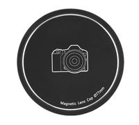 RASTKY 77mm Lens Cap Aluminum Alloy Magnetic Thread Mount Protective Cover for Mirrorless Camera Durable Lightweight