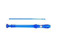 RASTKY 8-Hole Plastic Kids Descant Recorder + Easy-to-Carry Lightweight Shape + Beginner Practice Tool + 6 Colors (Blue)