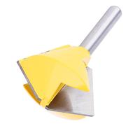 RASTKY 8mm Shank Polygon Router Bit Heat Resistant Bird Mouth Milling Cutter for Enhanced Mechanical Strength, 12 Side YG8 Alloy Cutter, for Professional Woodworkers (Twelve sides)