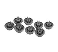 RASTKY 8Pcs Replacement Kitchen Supply Dishwasher Lower Rack Wheels Plastic Parts Accessories, Compatible with Model 165314
