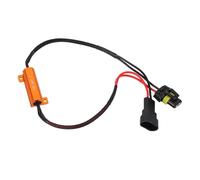 RASTKY 9006 LED Load Resistors Decoder, CAN BUS Resistors Load Equalizer Kit, 2 Pack 50W 6 Ohm Plug and Play Wiring Harness for Fog Lights to Prevent Flickering Dashboard Error