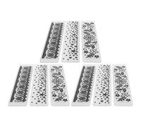 RASTKY 9Pcs Plastic Embossing Folder Paper Craft Template, Wear-Resistant Concave-Convex DIY Template for Card Making, 5.8 X 1.2in