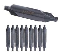 RASTKY A-Type HSS Center Drill Bit 10Pcs All-Ground Spiral 3.5mm for Die Stainless Steel Linear Moving Parts
