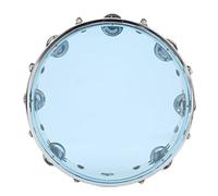 RASTKY ABS 10in Hand Drum with Metal Bell for Happy Live Shows, Adjustable Tone Hand Drum Perfect for Karaoke Parties and More (Blue)