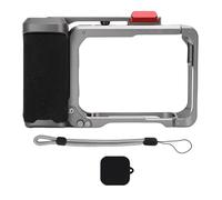 RASTKY Ace Pro Camera Cage Fit for, Aluminum Alloy Handle with Cold Shoe Mount 1/4 Inch Interface Camera Cage Set for Action Camera Grip Holder with Lens Cap and Strap