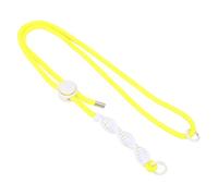 RASTKY Adjustable NylonCamera Anti Loss Rope with 1/4 Inch Screw For3, ONE X3, X4 - Lightweight Shoulder StrapAdventure and Sports (Yellow Rope White Knot)