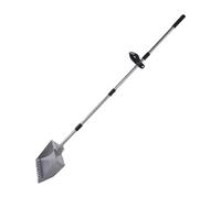 RASTKY Adjustable Stainless Steel Chicken Poop Scooper Rake Large Capacity Litter Sifting Shovel for Chicken Coop Beach Cattle Shed