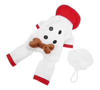 RASTKY Adorable Winter Dog Clothes, Christmas Hat Clothes Set for Small Medium Large Dogs, Soft Polyester for Cute and Cool Pet Outfit, for Birthday Party, Weekend Party (L)