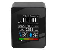 RASTKY Air Quality Monitor Efficient Multifunctional Detector for Home Office with LCD Screen for Indoor Air Quality Testing