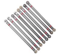 RASTKY Aluminium Alloy Link Rod for Aixal SCX10, Lightweight and Sturdy, Enhance Authenticity, SCX10 1/10 Crawler Car, 8PCS (Ti Color)