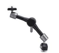 RASTKY Aluminum Alloy 5" Adjustable Magic Arm with Strong Compatibility, Black Magic Arm with 1/4in Screw for Video, Universal Usage