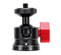 RASTKY Aluminum Alloy Ball Head with 1/4in Screw 3/8in Thread | 4.4lbs Load Capacity, -90°/+45° Tilt, Rubber Padded Mount for DSLR Camera Tripod Monopod