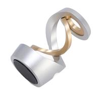 RASTKY Aluminum Alloy Desktop Floating Gyroscope Quiet Spiral Gyroscope Toy for Home Decor (Silver and Gold Dragon)