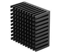 RASTKY Aluminum Heat Sink Efficient Cooling LED Printed Circuit Board 5Pcs for CPU North South Bridge Chips Security Systems 40x20x40mm (Black)