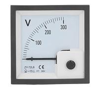 RASTKY Analog Voltmeter High Accuracy Voltage for Equipment, Large Panel Display for Industrial Mining, ABS Black Panel Needle Volt Meter for Various Electronic Control Devices