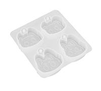 RASTKY Animal Head Resin Molds 4 Grids Silicone DIY Crafts Reusable Washable,Pendant Mold for Handicraft Use,Add Fun to Your Life