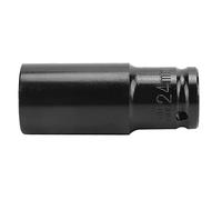 RASTKY Anti Fall Hex Socket for Removing Hex Nuts Securely 78mm Carbon Steel Electric Wrench Accessory for Professional Mechanics (24mm)