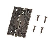 RASTKY Antique Bronze Hinges for Wooden Box - 10Pcs 0°-270° Cabinet Jewelry Box Hinges - Decorative Cabinet Hardware