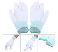 RASTKY Antistatic Nonslip Work Gloves for Precision Assembly Project for PC Computer Phone Repair Suitable for Long Time Use Nylon PU Coated 1 Pair for Repairman (M Green)
