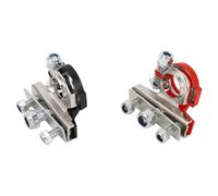 RASTKY Arrow Storage Case Battery Connector Sturdy and Reliable for Car RV Boat, Brass Battery Terminal Clamp 3 Way Positive and Negative Pole Terminal for Universal Batteries