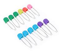 RASTKY Assorted Color Diaper Pins -Locking Cloth Diaper Nappy Sewing KnittingPinsBaby and Adult Use,Stainless Steel with Plastic Head,Color Selection (#13)