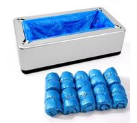 RASTKY Automatic Shoe Covers Dispenser Efficient Non-Slip for Office Hospital Factory 200pcs Covers for House Indoor Outdoor ABS Gold (200pcs)