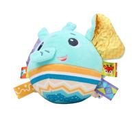 RASTKY Baby Sensory Soft Plush Rattle Toy with Crinkle Sound for Newborns, Multisensory Stimulation Toy for Visual Tactile Auditory Development, Grip Friendly Design for Babies 0-6 Months (Elephant)