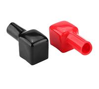 RASTKY Battery Terminal Covers Mystical/Fantasy-Proof Insulation Secure Cable End Protection 2pcs Black & Red
