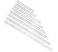 RASTKY Beading Needles Set Durable Steel Material for DIY Necklace Crafting 16pcs Middle Opening Big Eye Collapsible Beading Needles for Jewelry Makers