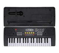 RASTKY BF-430A2 Kids Electronic Piano Keyboard with 37 Keys, 8 Musical Instruments, Microphone, and Rhythm Patterns, USB Power, for Musical Education and Family Fun
