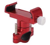 RASTKY Bike Phone Mount Aluminum Alloy Heavy Duty Bike Phone Holder with Hex Wrench Motorcycles Scooters, Adapter, Arrow Storage Case Attach/Detach (Red)