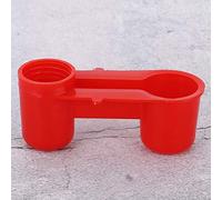 RASTKY Bird Drinker Efficient Feeding Tool for Birds Drinking Fountain Farm Accessory, Durable PVC Red 20pcs for Poultry Breeding