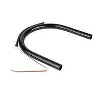 RASTKY Black Motorcycle Rear Loop Hoop Bracket LED Light DIY Accessory for Night Riders (175mm Flat Tube)
