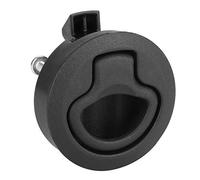 RASTKY Black Round Flush Slam Latch Boat Hardware, Corrosive Resistant Construction, Fits 2in Hole Cutout, Concealed Mounting, for Bait Well Lids Tackle Units
