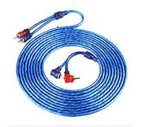 RASTKY Blue Cable, High Purity Copper Aluminum Shielding for Lossless Sound Transmission, Transparent Cable