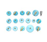 RASTKY Brake Fluid Bleeder Adapter Kit, for Master Cylinder | Aluminum Alloy Copper Construction, with 17 Piece Set Quick Connector, Works with Manual Pneumatic Electric Brake Tools
