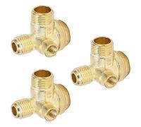 RASTKY Brass 3 Way Check Valve for Air Compressor Central Pneumatic Accessory 8mm 16mm 14mm Kit